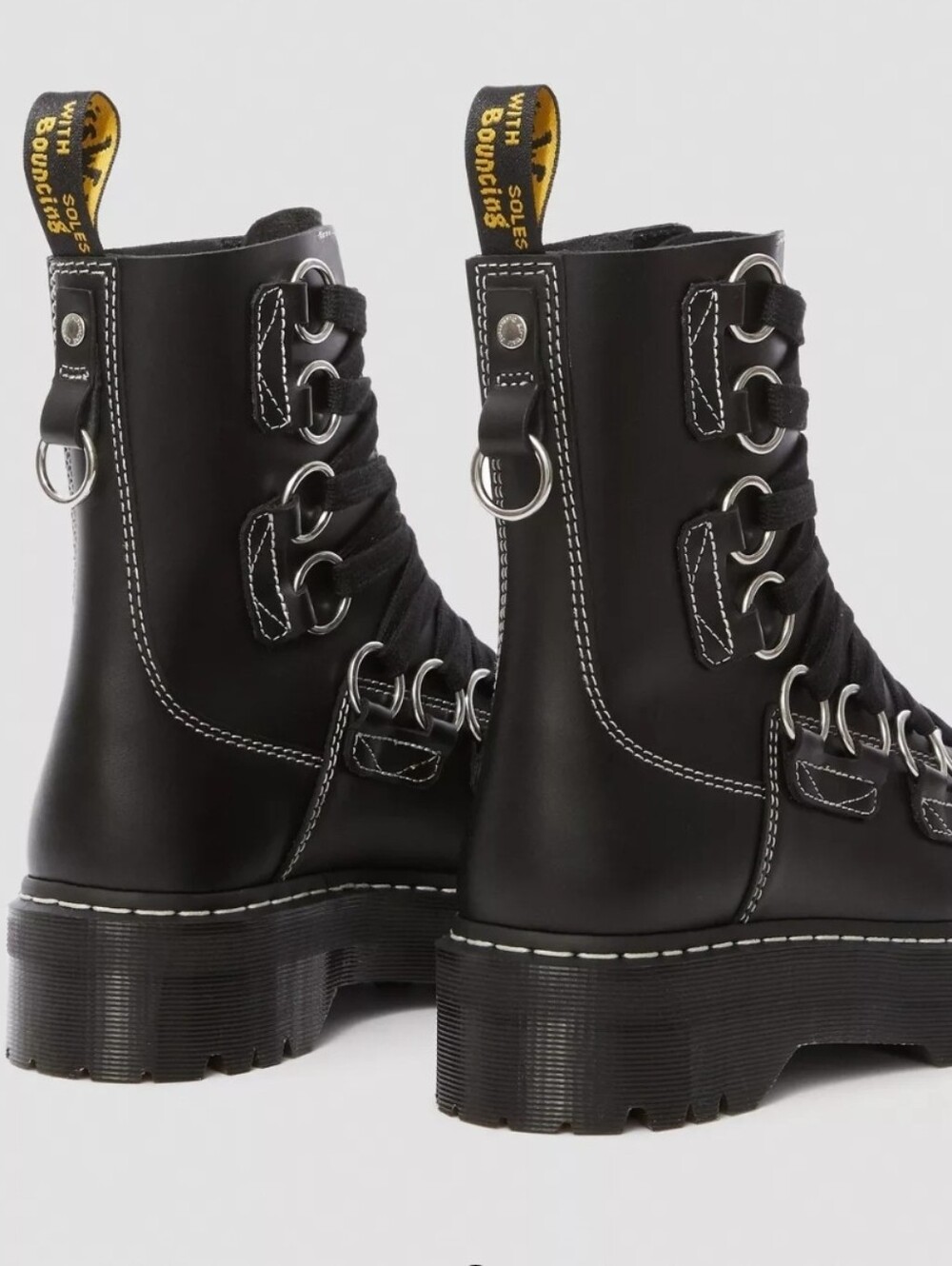 ❤️‍🔥RARE❤️‍🔥 DOPE AF JADON XL LEATHER PLATFORM BOOTS - Picture 11 of 12